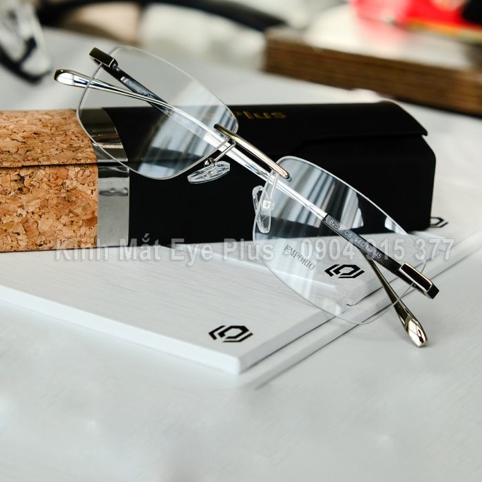 Gọng Kính Cận Khoan Kim Loại EP450 EA8253