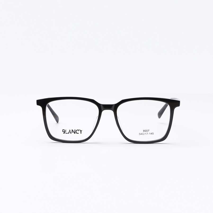 Gọng Kính Cận Unisex Blancy 8007 C1 Đen Bóng